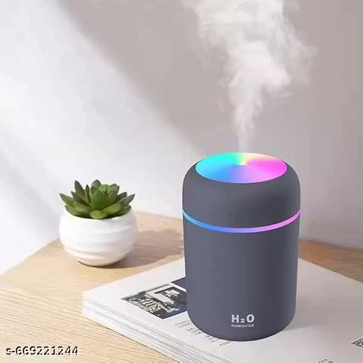 Portable USB Ultrasonic Cool Mist Humidifier with LED Mood Light – Mini Air Humidifier for Home, Office, Car & Travel