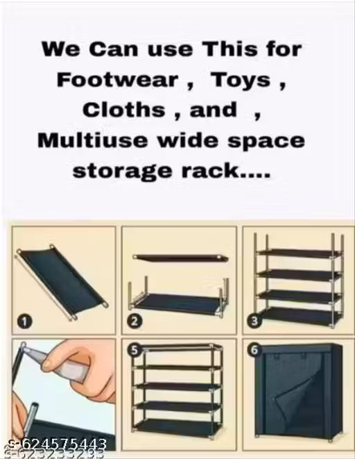 GENZ VENTURE BLUE 6 LAYER SHOE RACK